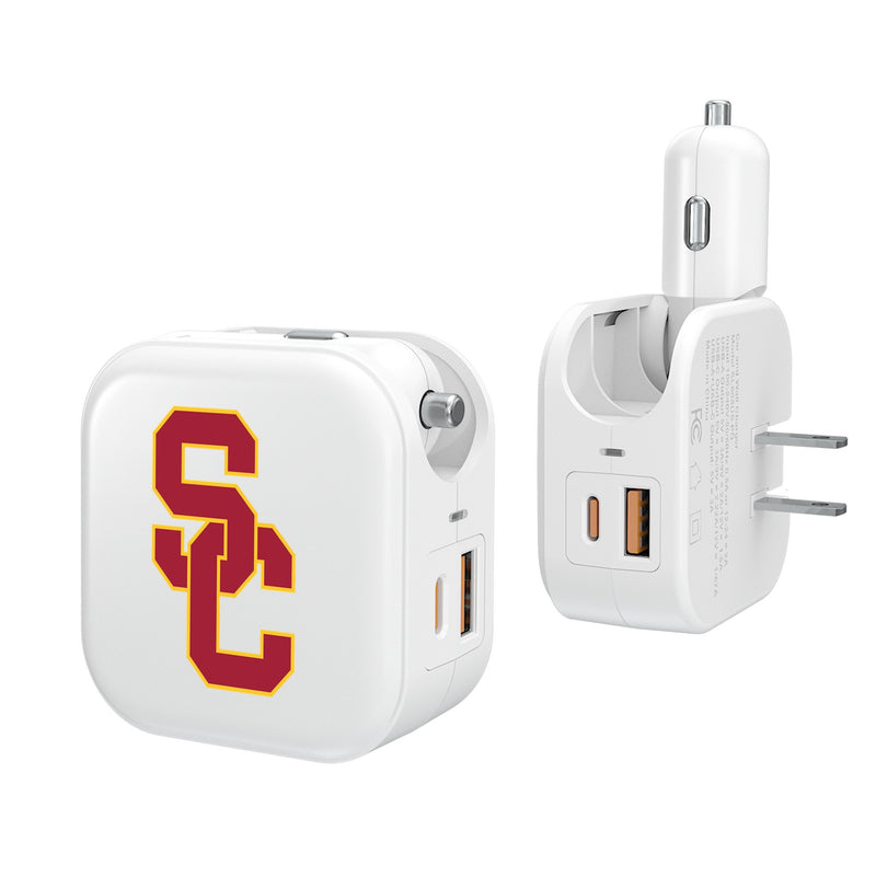 University of Southern California Trojans Insignia 2 in 1 USB Charger