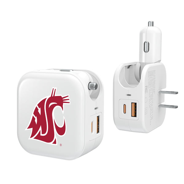 Washington State University Cougars Insignia 2 in 1 USB Charger