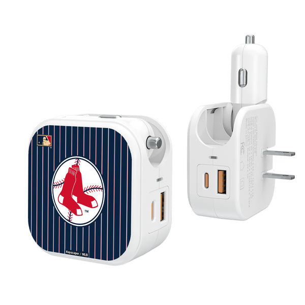 Boston Red Sox 1970-1975 - Cooperstown Collection Pinstripe 2 in 1 USB Charger