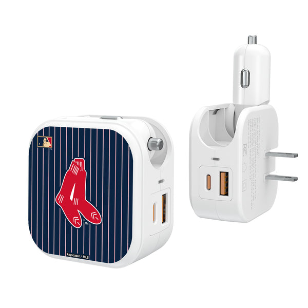 Boston Red Sox 1924-1960 - Cooperstown Collection Pinstripe 2 in 1 USB Charger