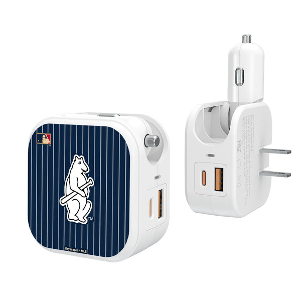 Chicago Cubs 1914 - Cooperstown Collection Pinstripe 2 in 1 USB Charger