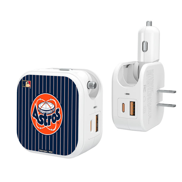 Houston Astros 1977-1993 - Cooperstown Collection Pinstripe 2 in 1 USB Charger