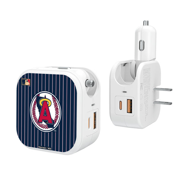 LA Angels 1986-1992 - Cooperstown Collection Pinstripe 2 in 1 USB Charger