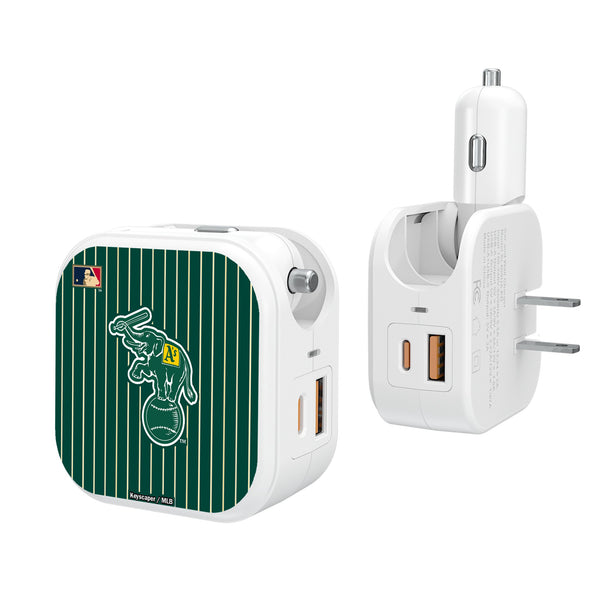 Oakland As  Home 1988 - Cooperstown Collection Pinstripe 2 in 1 USB Charger