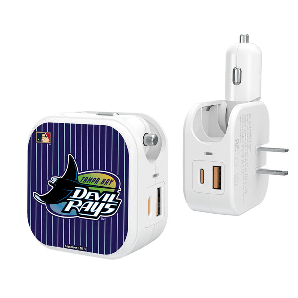 Tampa Bay 1998-2000 - Cooperstown Collection Pinstripe 2 in 1 USB Charger