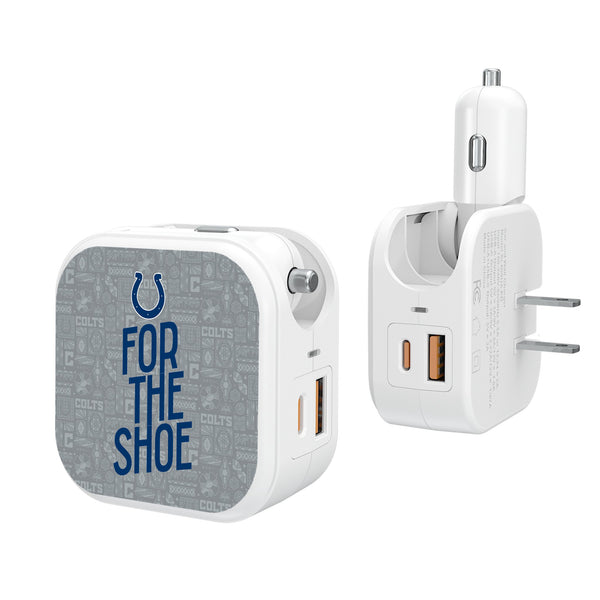 Indianapolis Colts 2024 Illustrated Limited Edition 2 in 1 USB Charger