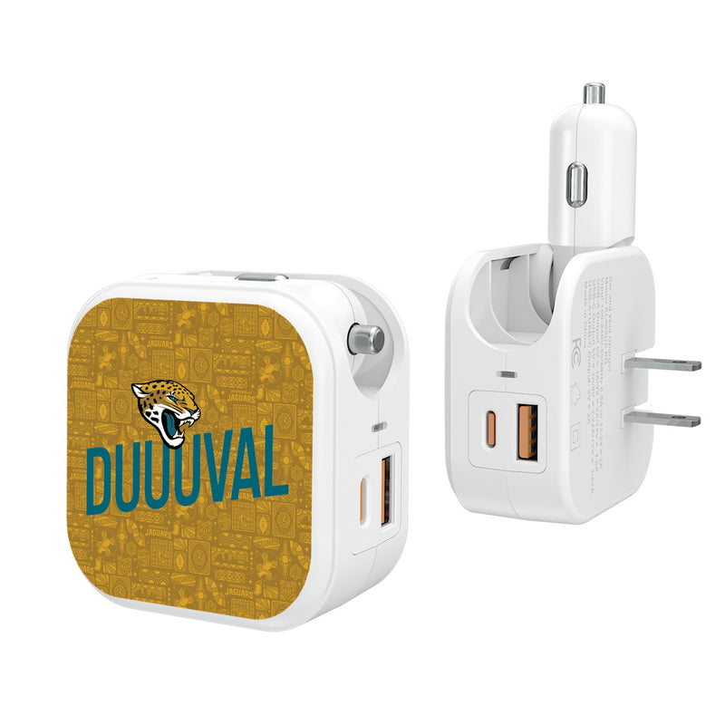 Jacksonville Jaguars 2024 Illustrated Limited Edition 2 in 1 USB Charger