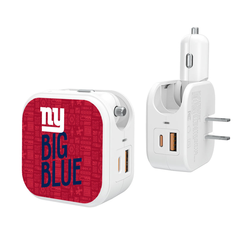 New York Giants 2024 Illustrated Limited Edition 2 in 1 USB Charger