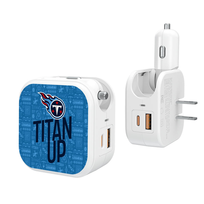 Tennessee Titans 2024 Illustrated Limited Edition 2 in 1 USB Charger