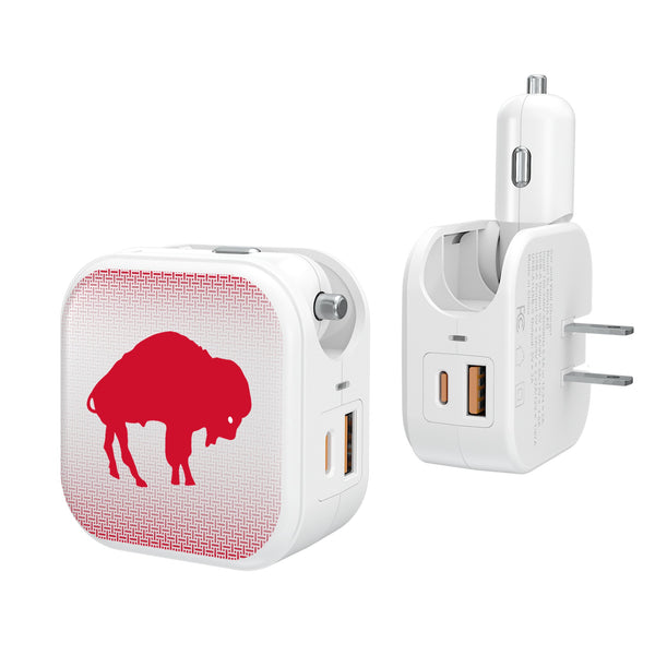 Buffalo Bills Historic Collection Linen 2 in 1 USB Charger