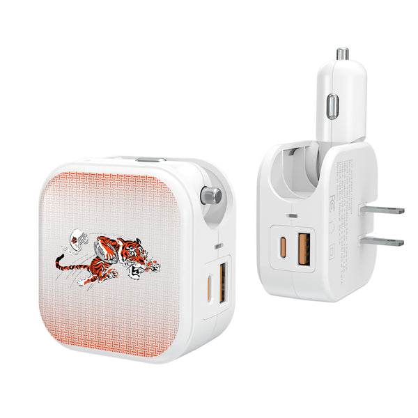 Cincinnati Bengals Historic Collection Linen 2 in 1 USB Charger