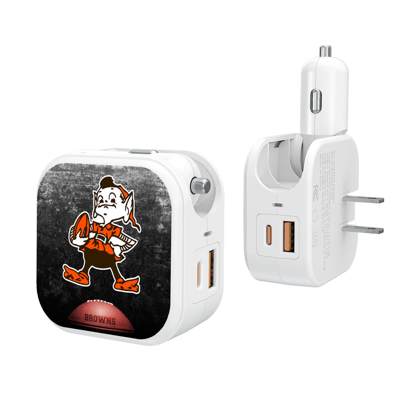 Cleveland Browns Historic Collection Legendary 2 in 1 USB Charger