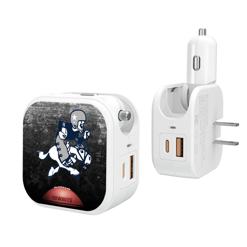 Dallas Cowboys 1966-1969 Historic Collection Legendary 2 in 1 USB Charger