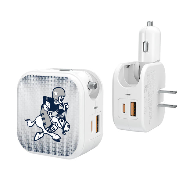 Dallas Cowboys 1966-1969 Historic Collection Linen 2 in 1 USB Charger