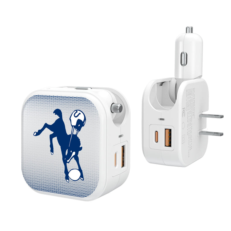 Baltimore Colts 1946 Historic Collection Linen 2 in 1 USB Charger