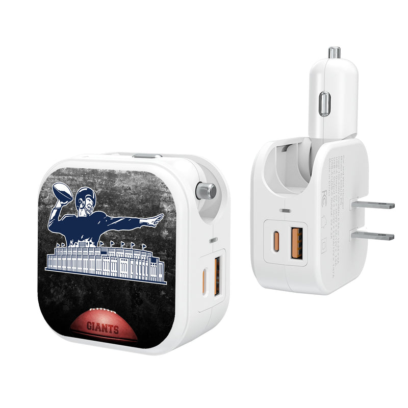 New York Giants 1960-1966 Historic Collection Legendary 2 in 1 USB Charger