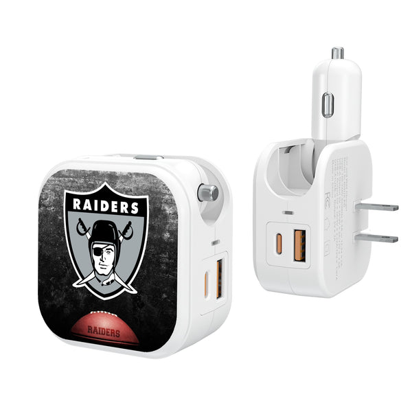 Oakland Raiders 1963 Historic Collection Legendary 2 in 1 USB Charger