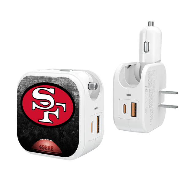 San Francisco 49ers Historic Collection Legendary 2 in 1 USB Charger