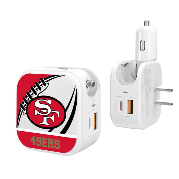 San Francisco 49ers Historic Collection Passtime 2 in 1 USB Charger