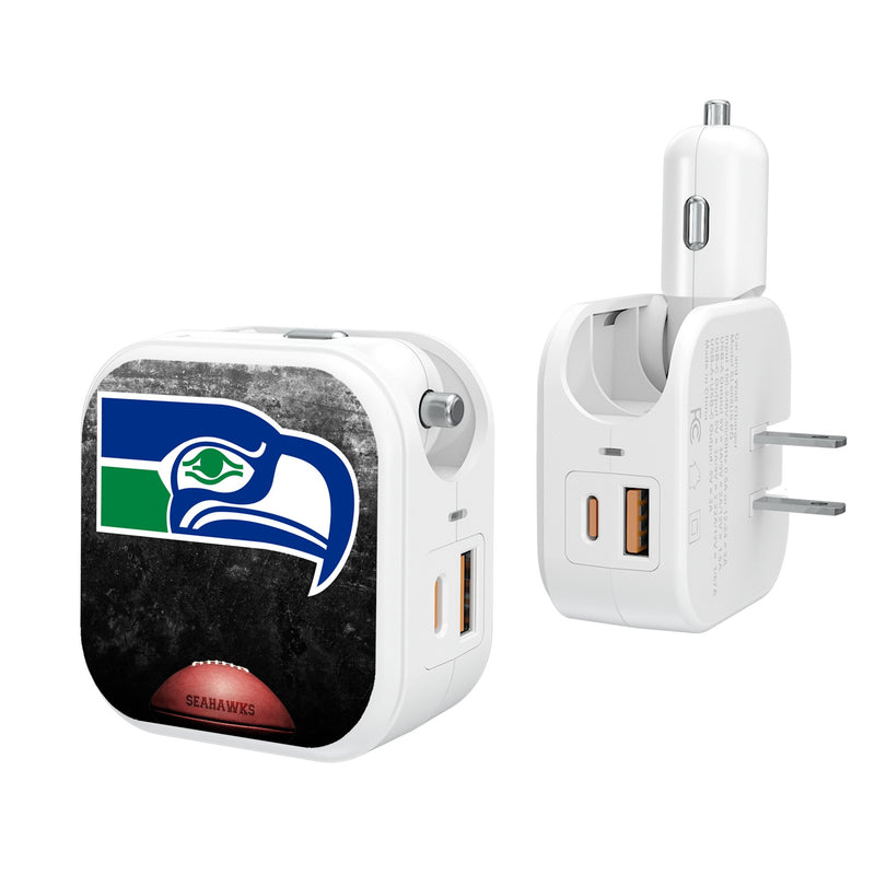 Seattle Seahawks Historic Collection Legendary 2 in 1 USB Charger