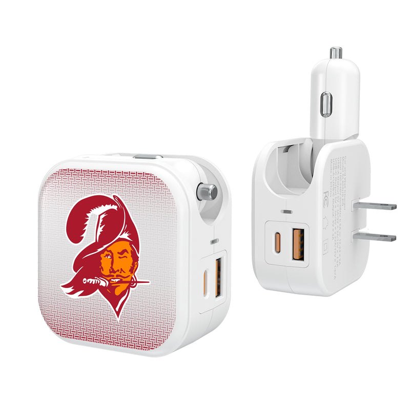 Tampa Bay Buccaneers Historic Collection Linen 2 in 1 USB Charger