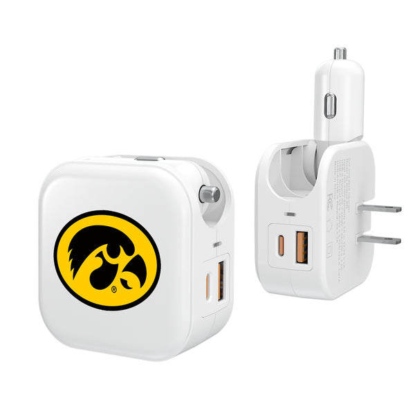 University of Iowa Hawkeyes Insignia 2 in 1 USB Charger