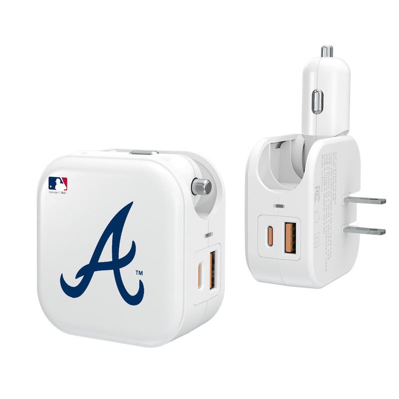 Atlanta Braves Insignia 2 in 1 USB Charger