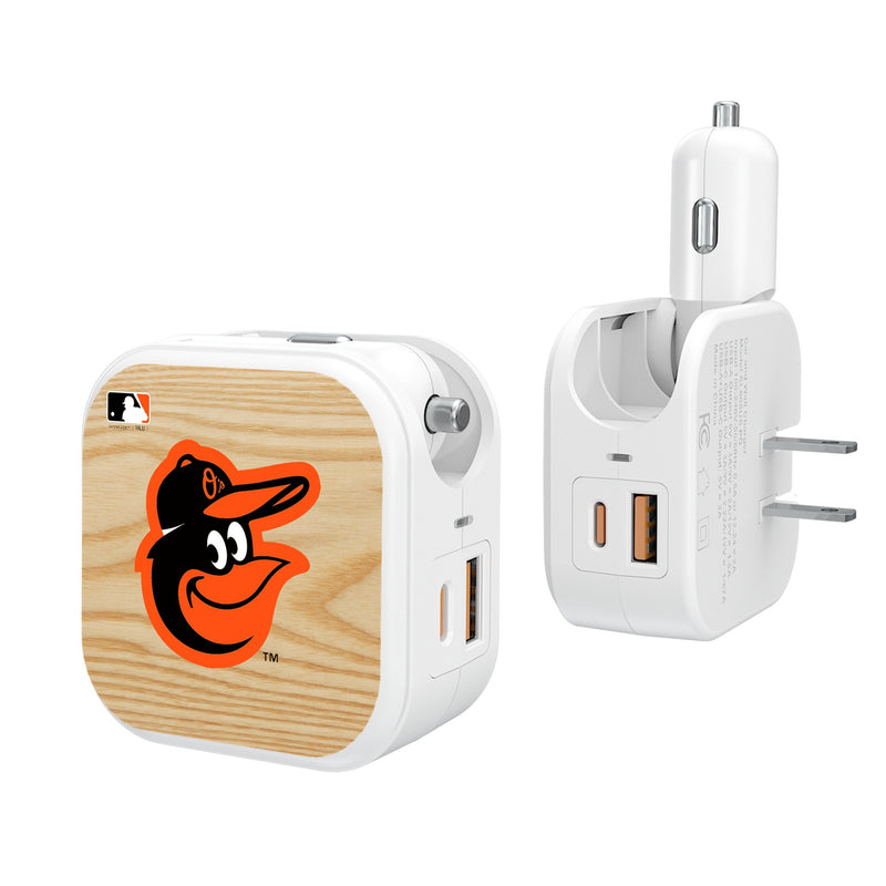 Baltimore Orioles Baseball Bat 2 in 1 USB Charger