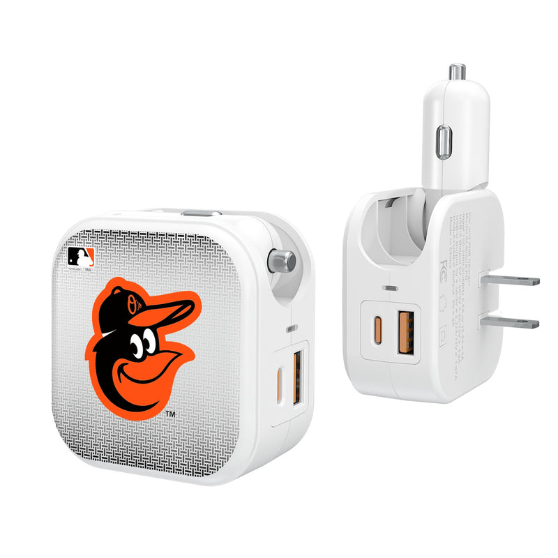 Baltimore Orioles Linen 2 in 1 USB Charger