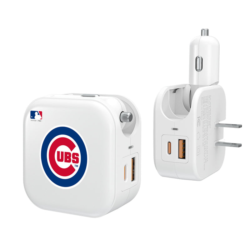 Chicago Cubs Insignia 2 in 1 USB Charger