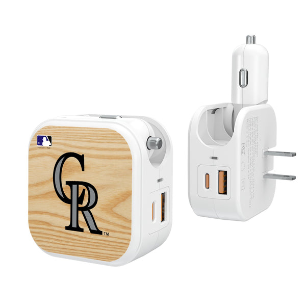 Colorado Rockies Baseball Bat 2 in 1 USB Charger