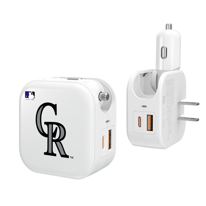 Colorado Rockies Insignia 2 in 1 USB Charger