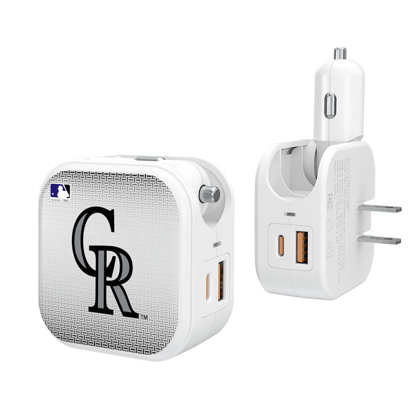 Colorado Rockies Linen 2 in 1 USB Charger