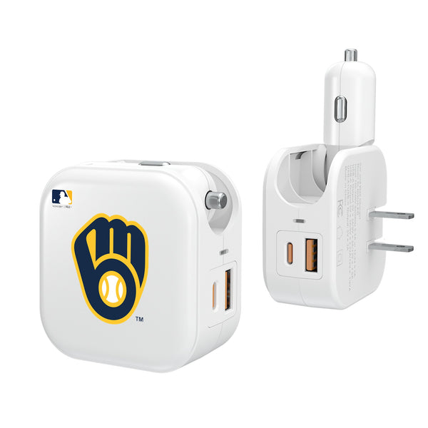 Milwaukee Brewers Insignia 2 in 1 USB Charger