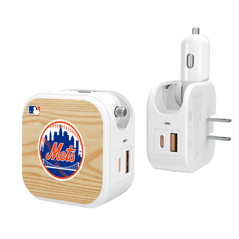 New York Mets Baseball Bat 2 in 1 USB Charger