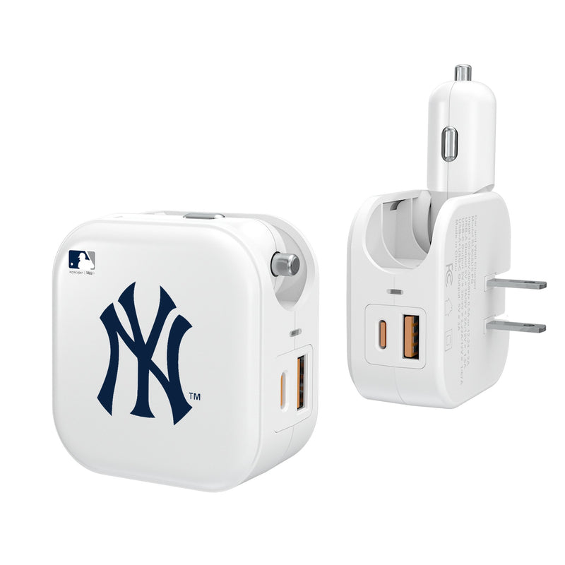 New York Yankees Insignia 2 in 1 USB Charger