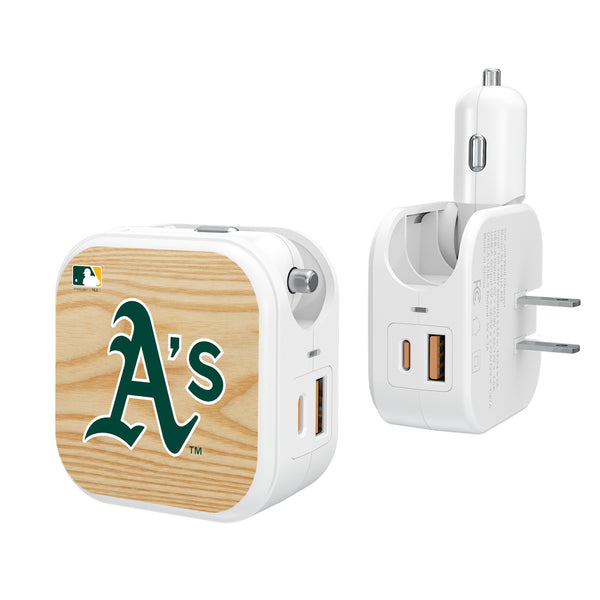 Oakland Athletics Baseball Bat 2 in 1 USB Charger