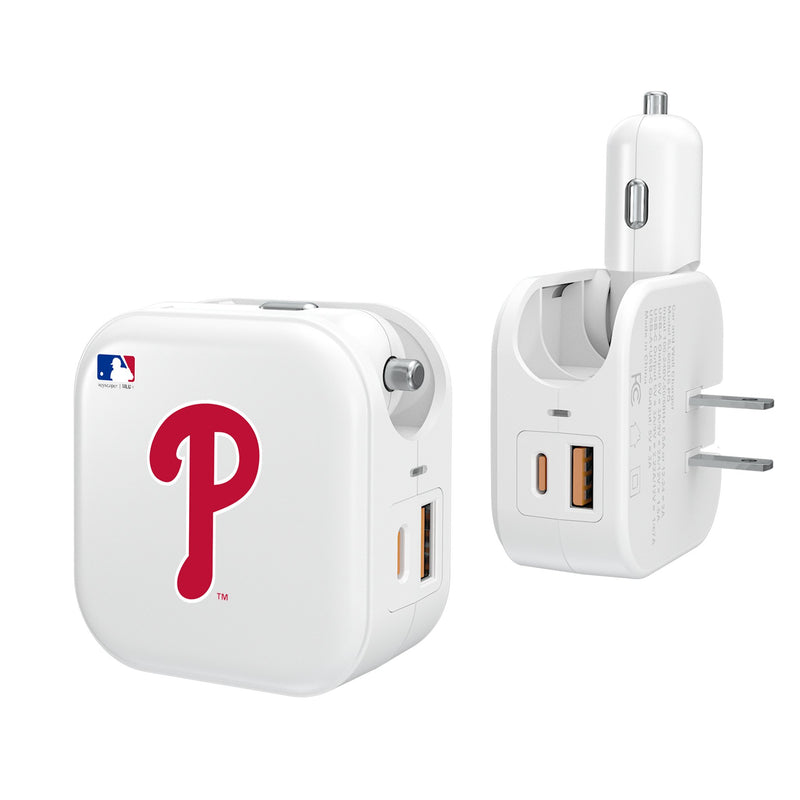 Philadelphia Phillies Insignia 2 in 1 USB Charger