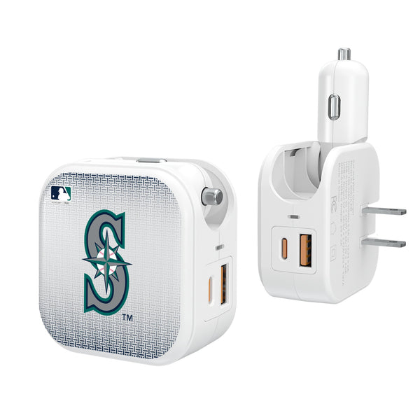 Seattle Mariners Linen 2 in 1 USB Charger