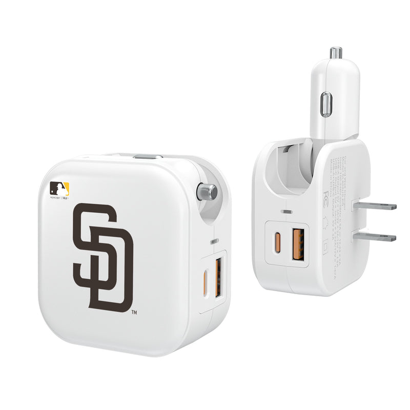 San Diego Padres Insignia 2 in 1 USB Charger