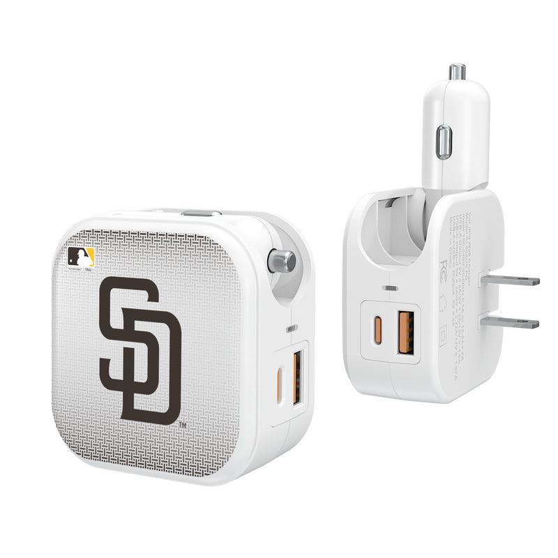 San Diego Padres Linen 2 in 1 USB Charger