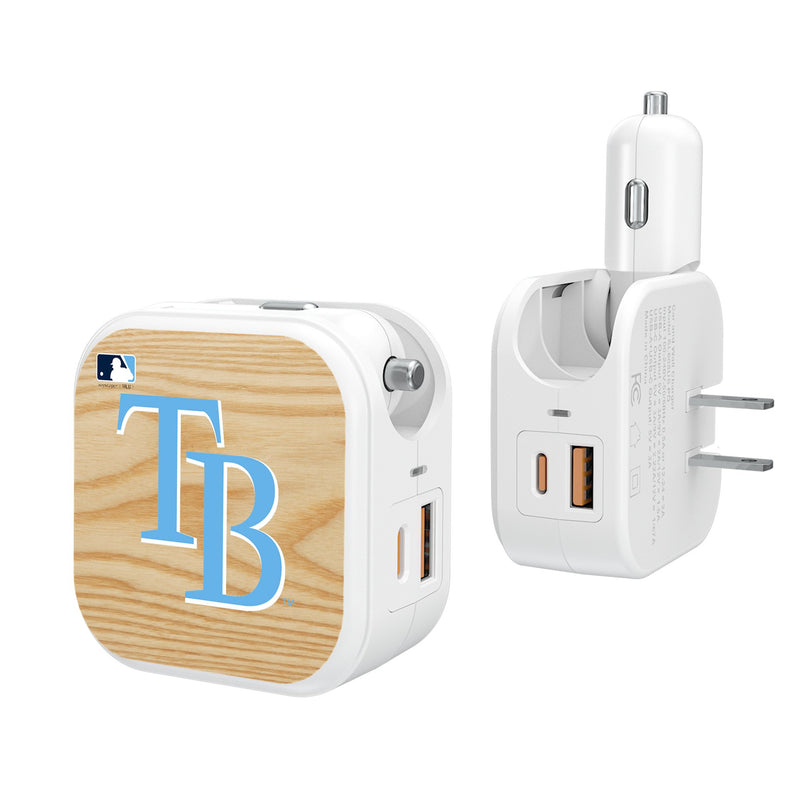 Tampa Bay Rays Baseball Bat 2 in 1 USB Charger