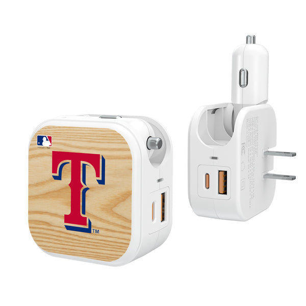 Texas Rangers Baseball Bat 2 in 1 USB Charger