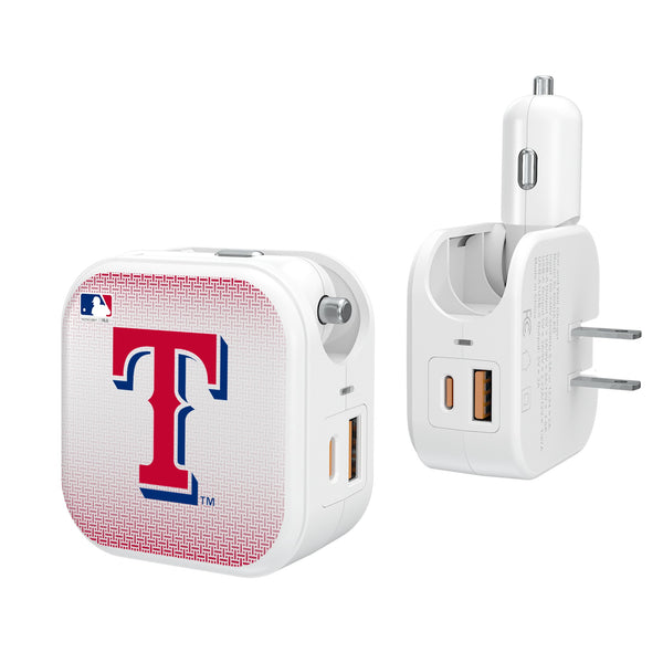 Texas Rangers Linen 2 in 1 USB Charger