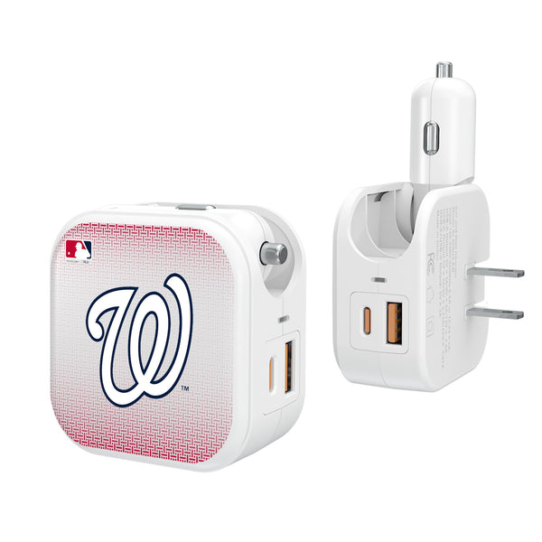 Washington Nationals Linen 2 in 1 USB Charger