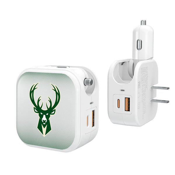 Milwaukee Bucks Linen 2 in 1 USB Charger