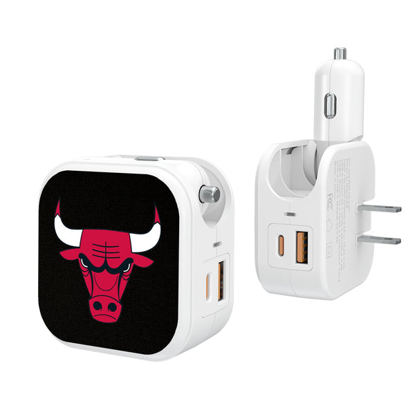 Chicago Bulls Solid 2 in 1 USB Charger