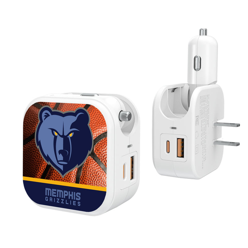 Memphis Grizzlies Basketball 2 in 1 USB Charger