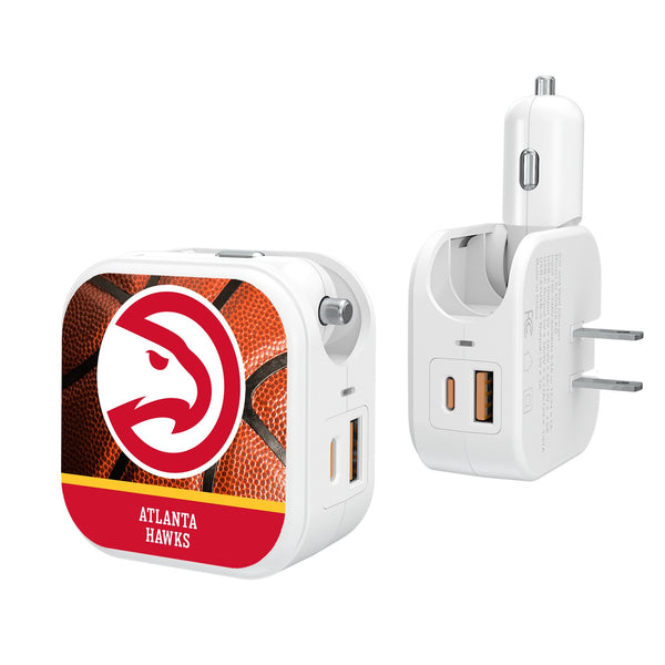 Atlanta Hawks Basketball 2 in 1 USB Charger