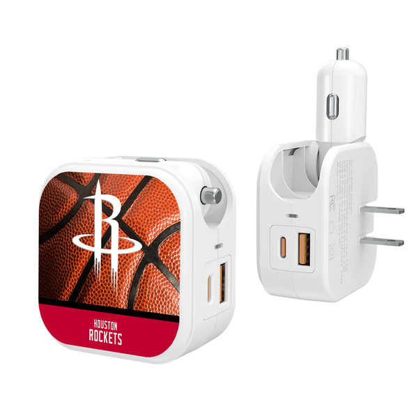 Houston Rockets Basketball 2 in 1 USB Charger